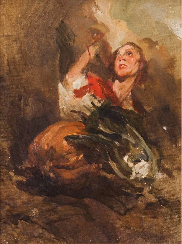 Un ritratto della moglie dell'artista